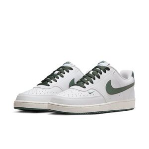 NWT Nike Men's Classic White and Dark Green Sneakers